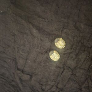 Gold and Silver Stud Earrings